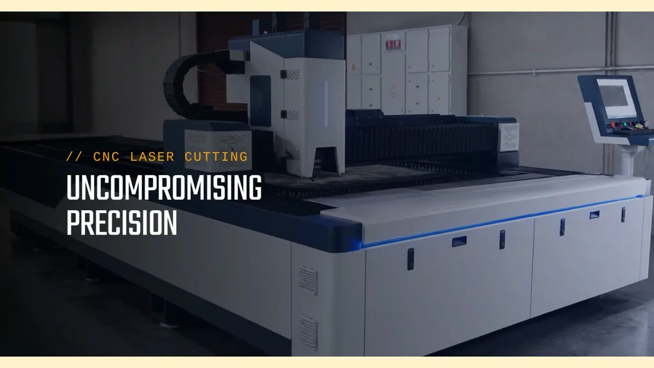 CNC fiber laser cutting machine at the Shah Living LLP plant